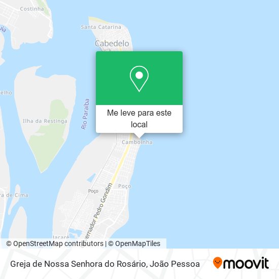 Greja de Nossa Senhora do Rosário mapa