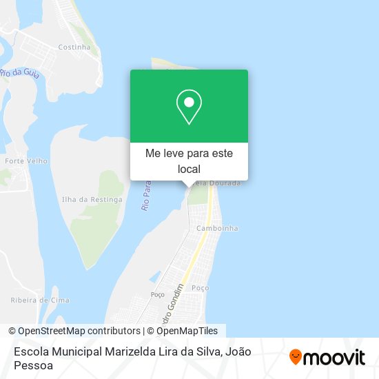 Escola Municipal Marizelda Lira da Silva mapa