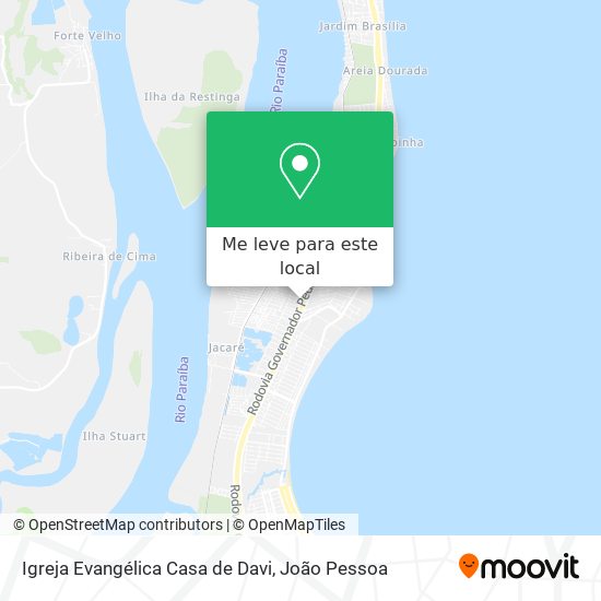 Igreja Evangélica Casa de Davi mapa