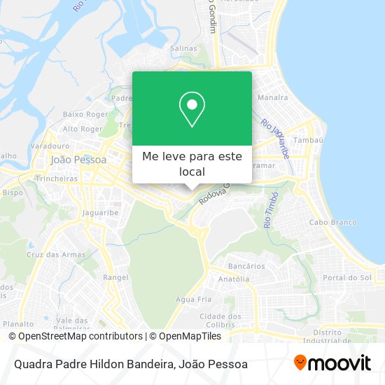Quadra Padre Hildon Bandeira mapa