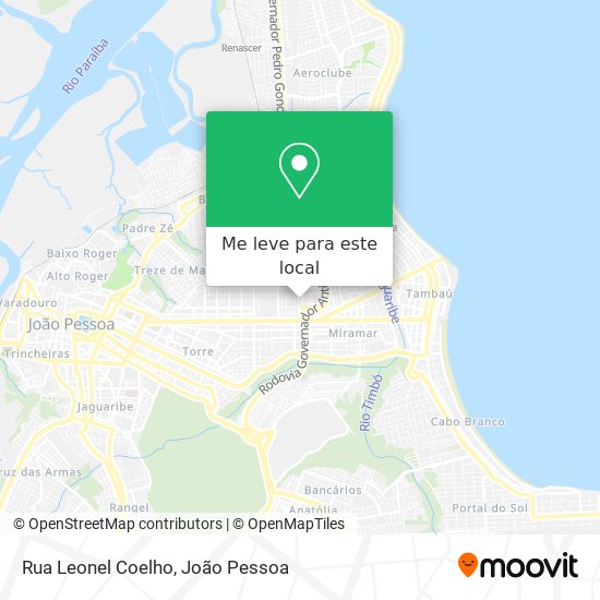 Rua Leonel Coelho mapa