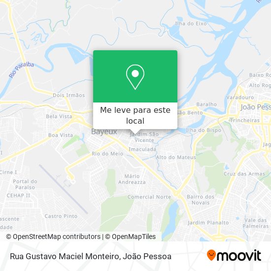 Rua Gustavo Maciel Monteiro mapa