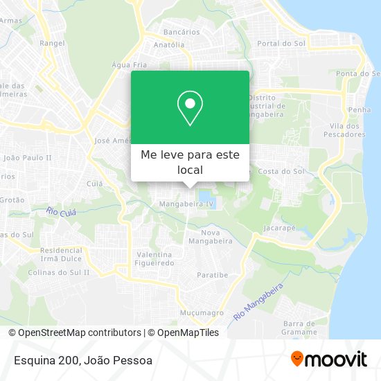 Esquina 200 mapa
