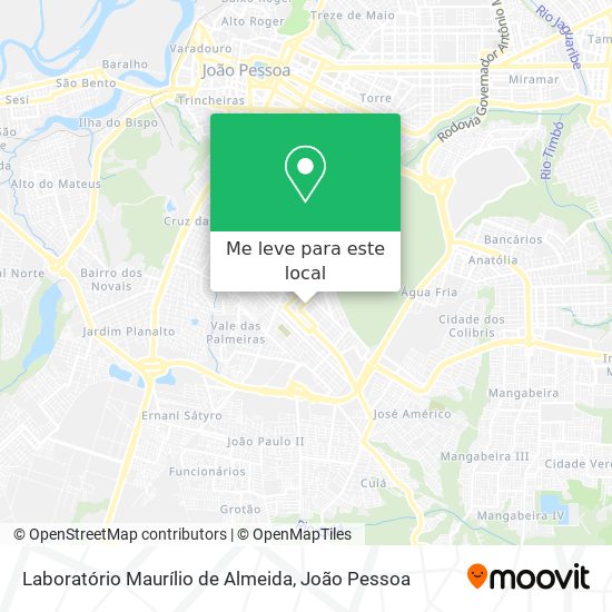 Laboratório Maurílio de Almeida mapa