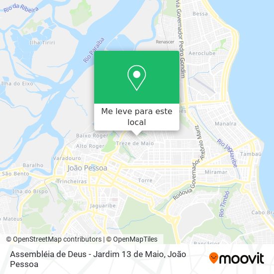 Assembléia de Deus - Jardim 13 de Maio mapa