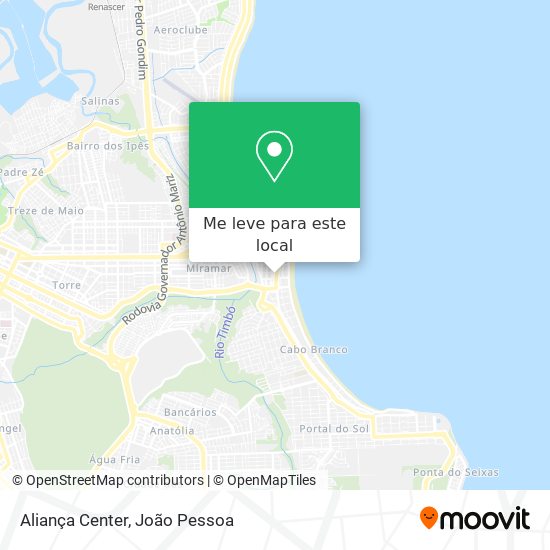 Aliança Center mapa