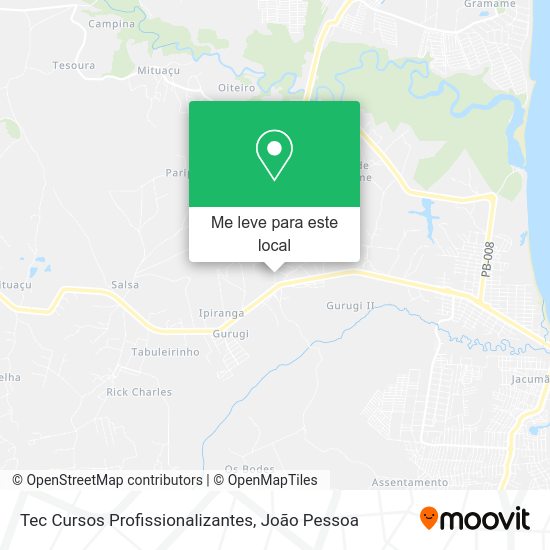 Tec Cursos Profissionalizantes mapa