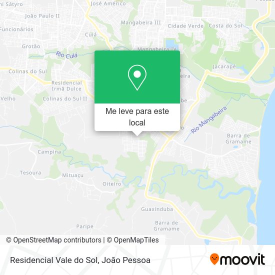 Residencial Vale do Sol mapa