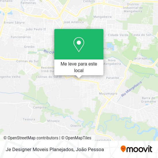 Je Designer Moveis Planejados mapa