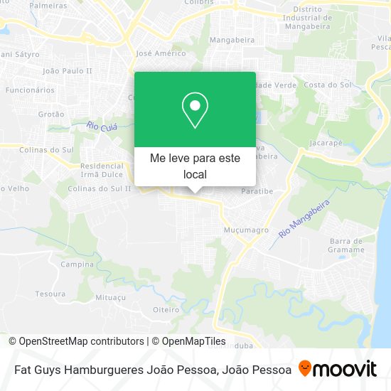 Fat Guys Hamburgueres João Pessoa mapa