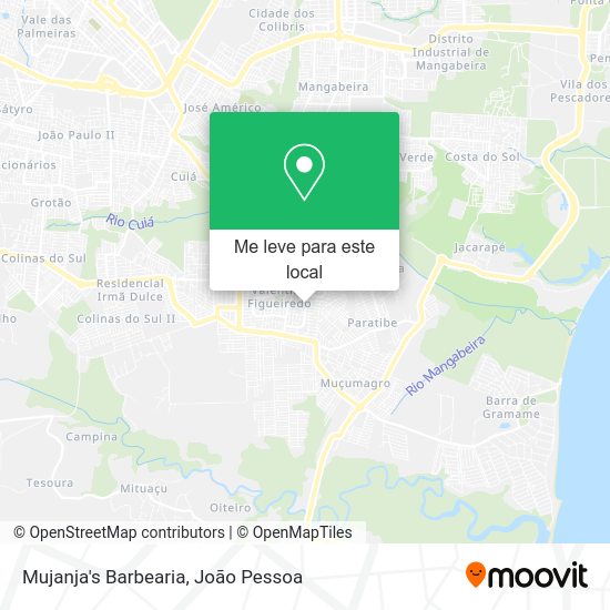 Mujanja's Barbearia mapa