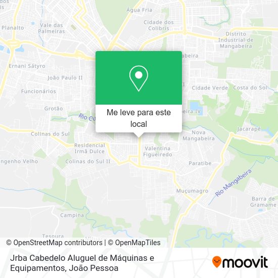 Jrba Cabedelo Aluguel de Máquinas e Equipamentos mapa