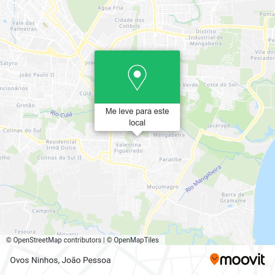 Ovos Ninhos mapa