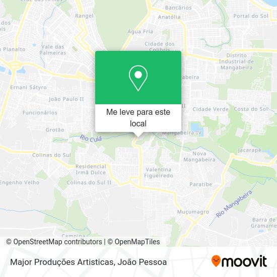 Major Produções Artisticas mapa