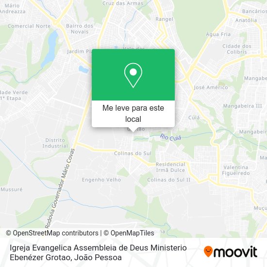 Igreja Evangelica Assembleia de Deus Ministerio Ebenézer Grotao mapa