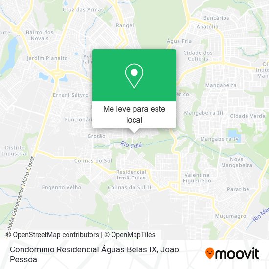 Condominio Residencial Águas Belas IX mapa