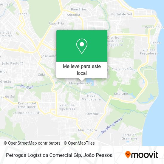 Petrogas Logística Comercial Glp mapa
