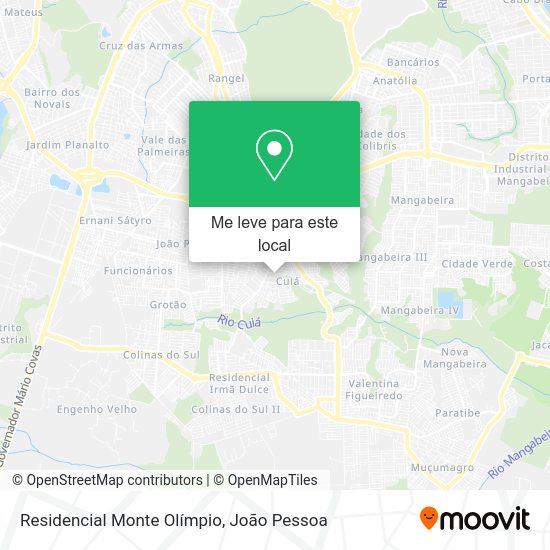 Residencial Monte Olímpio mapa