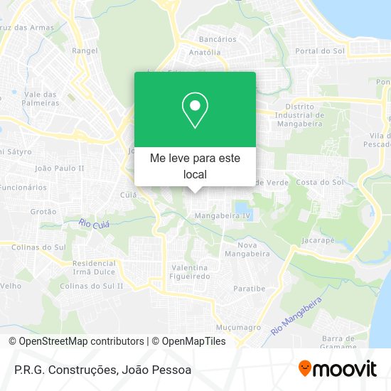 P.R.G. Construções mapa