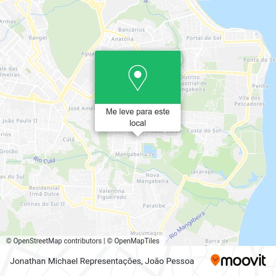Jonathan Michael Representações mapa