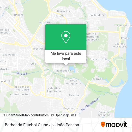 Barbearia Futebol Clube Jp mapa