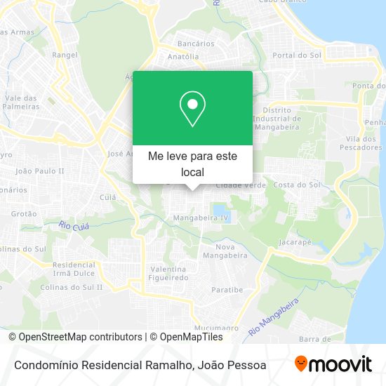 Condomínio Residencial Ramalho mapa