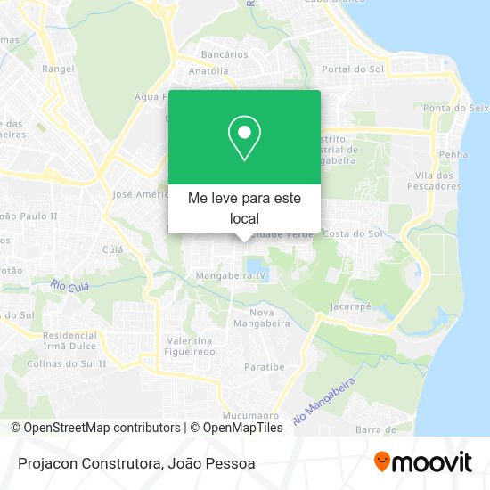 Projacon Construtora mapa