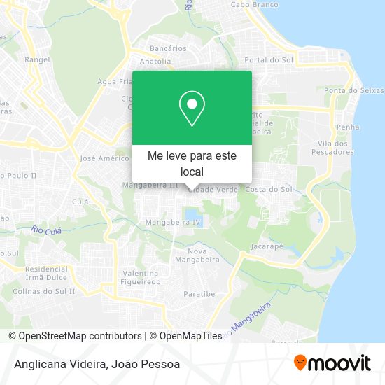 Anglicana Videira mapa