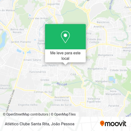 Atlético Clube Santa Rita mapa