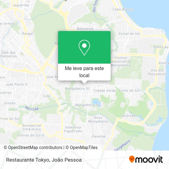Restaurante Tokyo mapa