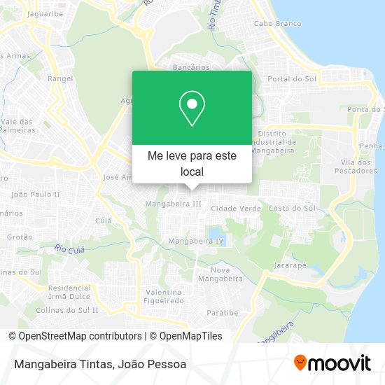 Mangabeira Tintas mapa