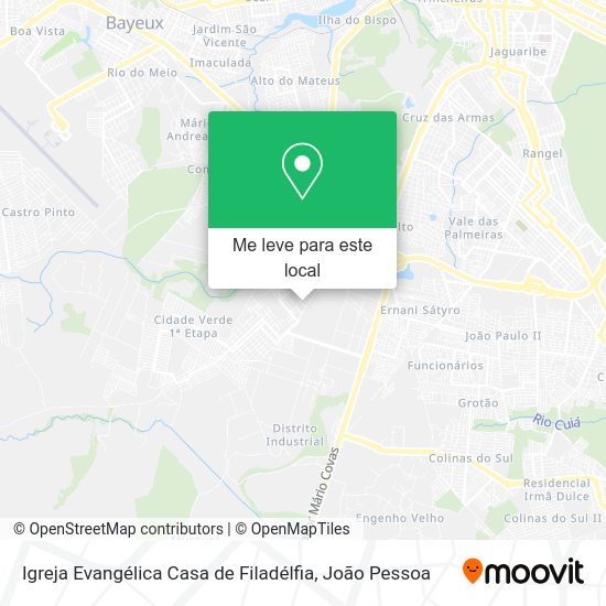 Igreja Evangélica Casa de Filadélfia mapa