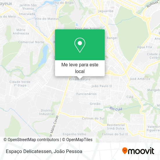 Espaço Delicatessen mapa