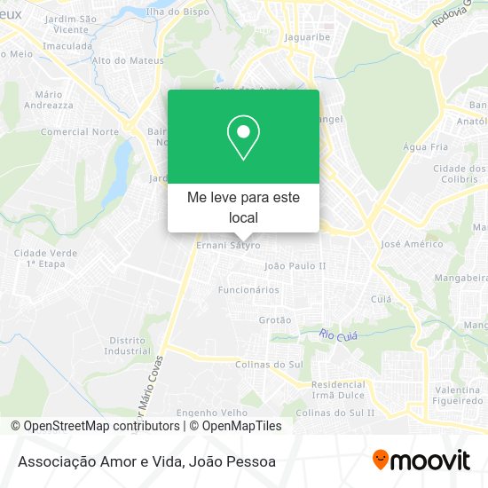 Associação Amor e Vida mapa