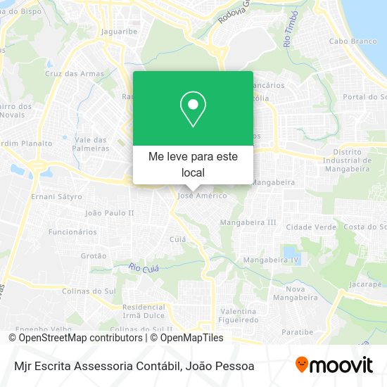 Mjr Escrita Assessoria Contábil mapa