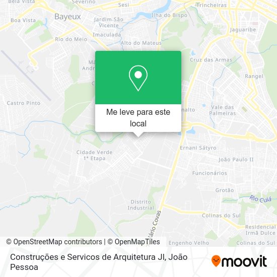 Construções e Servicos de Arquitetura Jl mapa