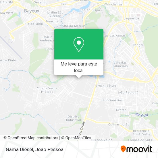Gama Diesel mapa