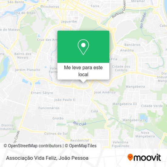 Associação Vida Feliz mapa