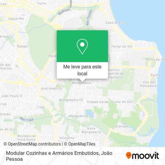 Modular Cozinhas e Armários Embutidos mapa