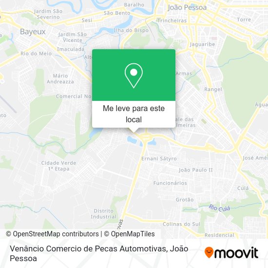 Venâncio Comercio de Pecas Automotivas mapa