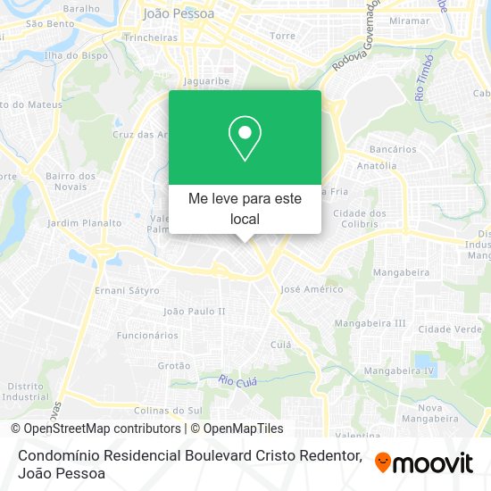 Condomínio Residencial Boulevard Cristo Redentor mapa