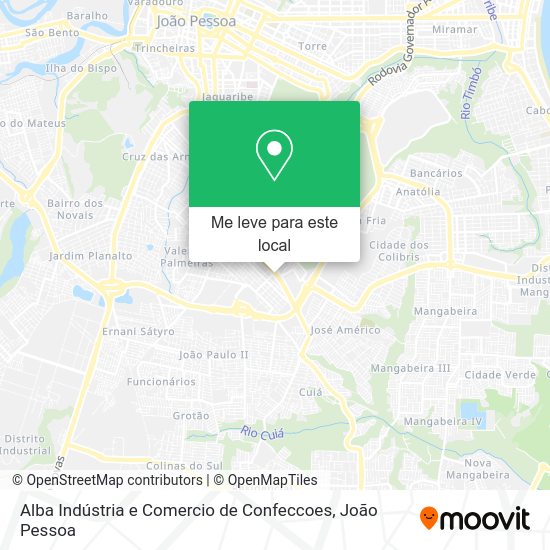Alba Indústria e Comercio de Confeccoes mapa
