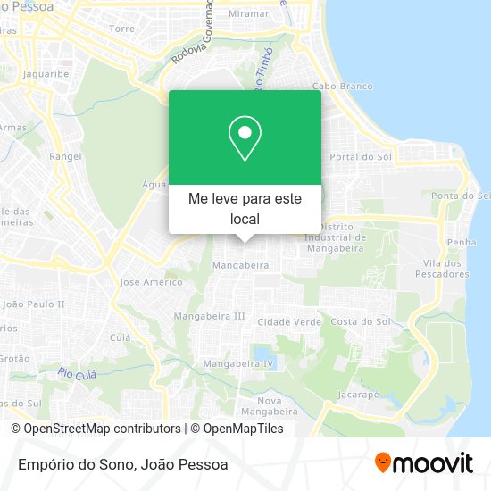 Empório do Sono mapa