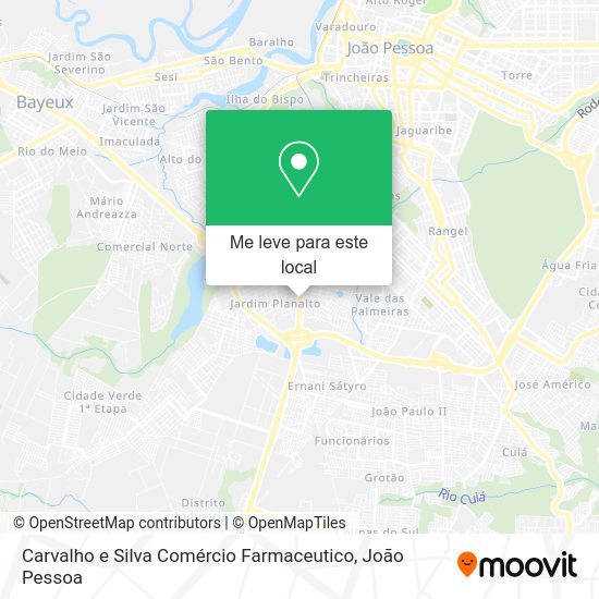 Carvalho e Silva Comércio Farmaceutico mapa