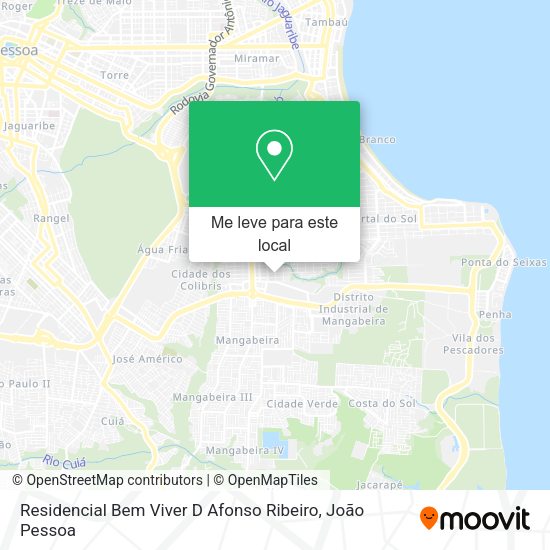 Residencial Bem Viver D Afonso Ribeiro mapa