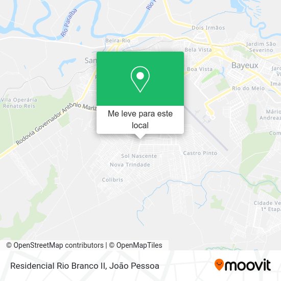 Residencial Rio Branco II mapa