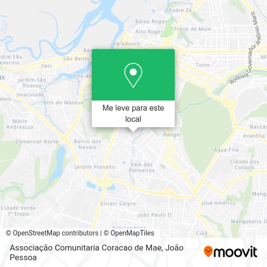Associação Comunitaria Coracao de Mae mapa