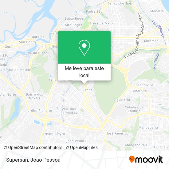 Supersan mapa