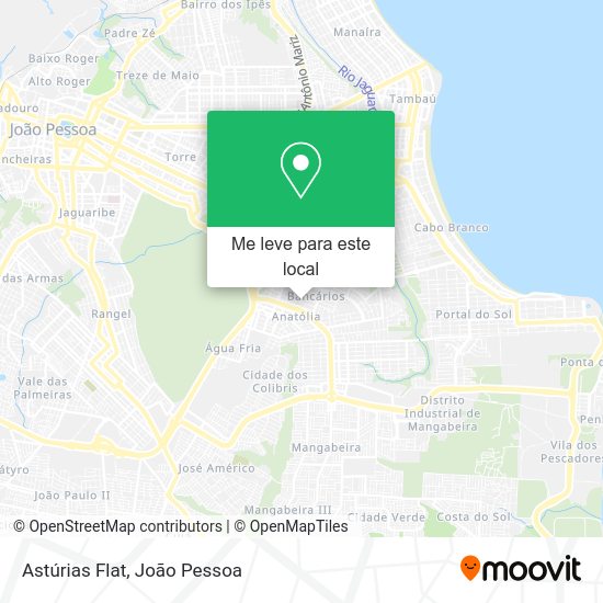 Astúrias Flat mapa