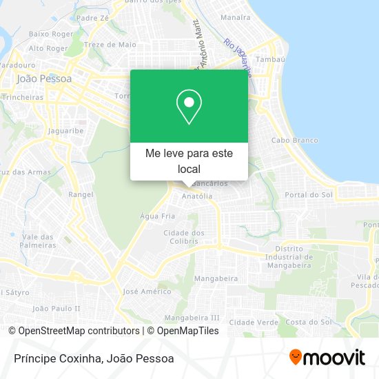 Príncipe Coxinha mapa